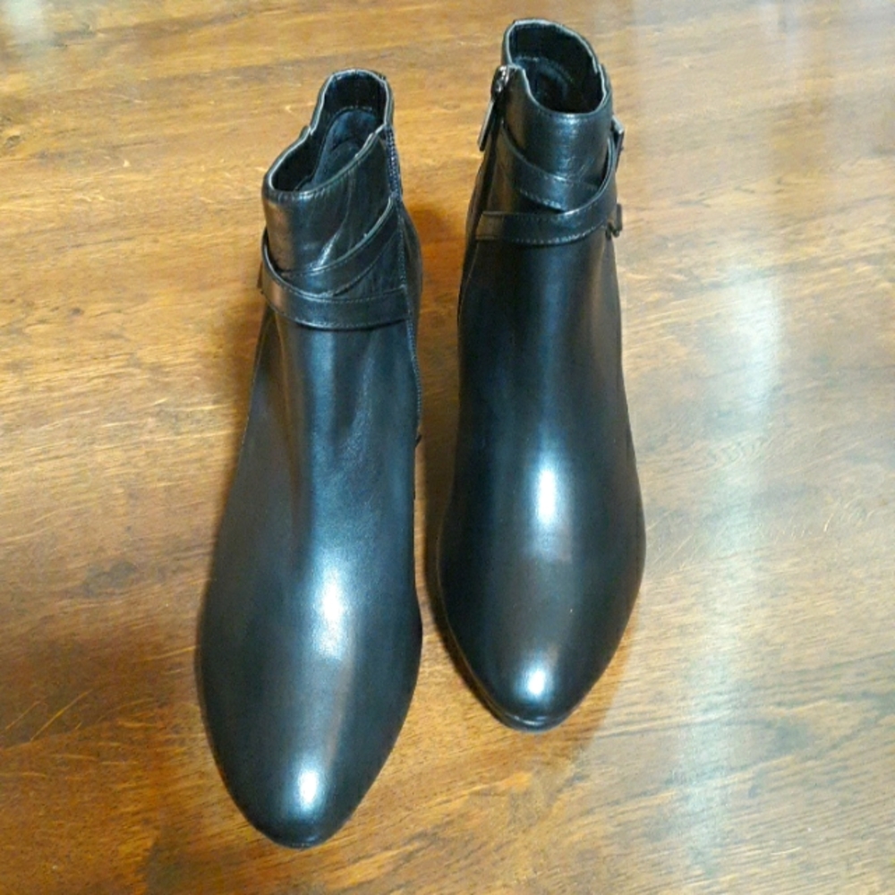 Black ankle boots